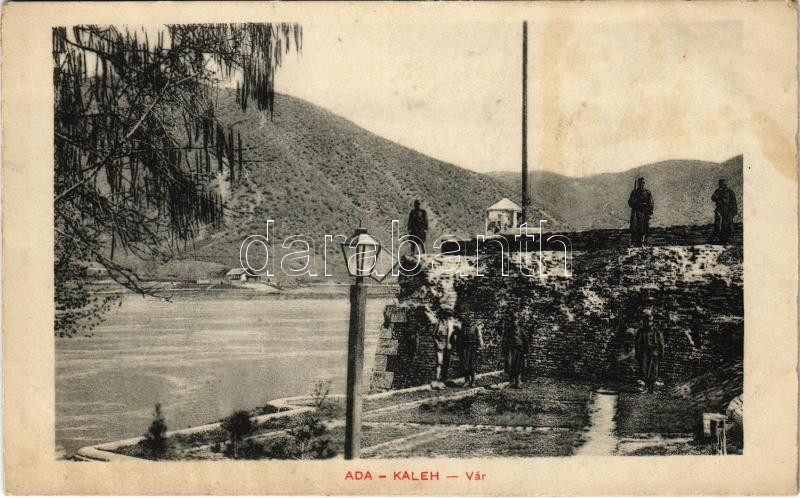 Ada Kaleh, vár katonákkal / castle wall with soldiers (non PC) (fl)