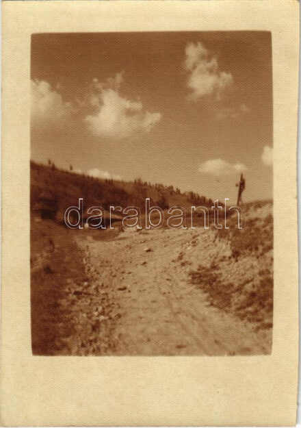 1917 Carlibaba, Kirlibaba, Radnalajosfalva (Bukovina, Bucovina); Heldengrab / WWI military heroes cemetery. photo (cut) (12,8 x 9 cm)