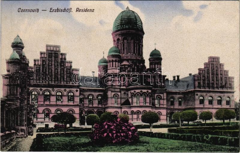 Chernivtsi, Czernowitz, Cernauti, Csernyivci (Bukovina, Bukowina); Ezrbischöfl. Residenz / archbishop's residence