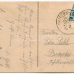 Volary, Wallern; Gasthaus Säumerbrücke / restaurant and hotel, railway line, locomotive, train (Rb) - Image 2