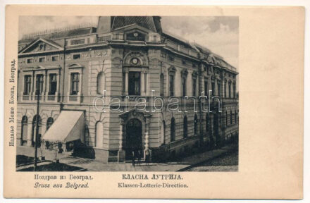 Belgrade, Beograd; Klassen Lotterie Direction / class lottery directorate