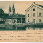 1900 Temesvár, Timisoara; Gyárváros, Páva utca sarka, Első műmalom társaság, Králicsek Béla üzlete és saját kiadása / Fabric, Erste Kunstmühl Gesellschaft / shop, mill