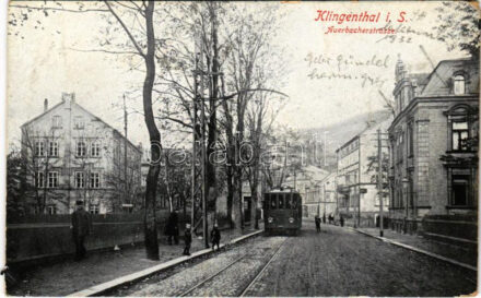 Klingenthal, Auerbacherstrasse / street view, tram (EM)