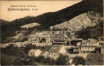 Kaltenleutgeben, Cement-Fabrik Stollwiese / cement factory (fl)