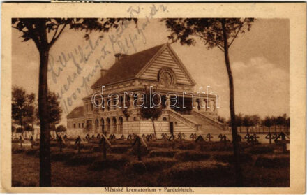 1927 Pardubice, Pardubitz; Mestské krematorium / cematory, crematorium (EK)