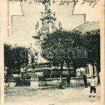 1902 Eperjes, Presov; Karafa (Caraffa) vesztőhely. Fénynyomat Divald műintézetéből / monument