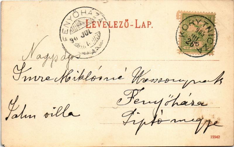 1905 Koritnyica, Korytnica; András kápolna. Kohn A. kiadása / chapel (EM) - Image 2