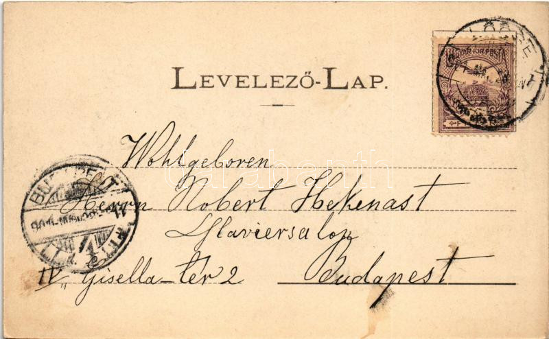 1901 Lőcse, Levoca; látkép. Latzin János kiadása / general view - Image 2