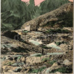 Tátra, Magas-Tátra, Vysoké Tatry; Téry menedékház az Öt tónál / Téry-Schutzhaus bei den fünf Seen / mountain rest house, chalet (EK)