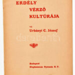 Urbányi C. József: Erdély vérző kultúrája. Bp., én.,Stephaneum. Kiadói papírkötés, javított gerinccel.