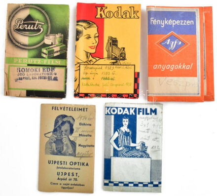 cca 1929-55 5 db tasakban sok negatív, elsősorban magyarországi utazásokról, helyszínekről, 6x9 cm