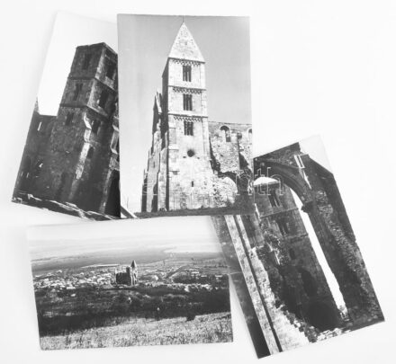 cca 1950-60 Zsámbéki templom és környéke, 6 db fotó, jelzés nélkül, 12x18 cm