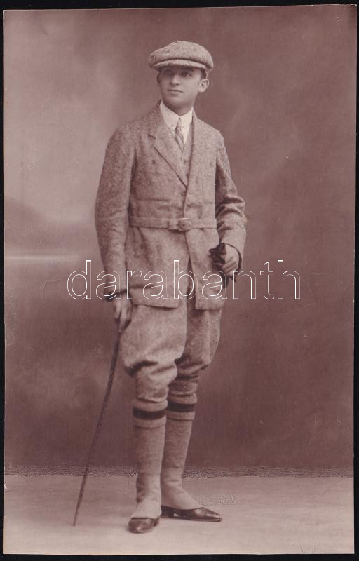 1924 Elegáns úr dedikált fotólap