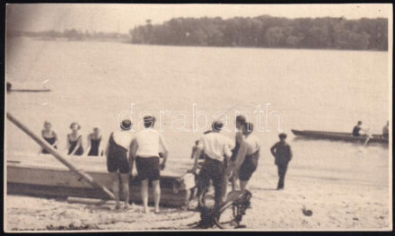 1926 Bp., Római-part, fotó, a hátoldalon feliratozva, 13x8 cm