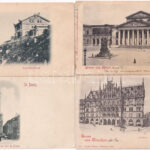 8 db RÉGI (1905 előtti) külföldi város képeslap / 8 pre-1905 European town-view postcards - Image 2