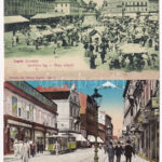 Zagreb, Zágráb; - 2 db RÉGI horvát város képeslap / 2 pre-1945 Croatian town-view postcards