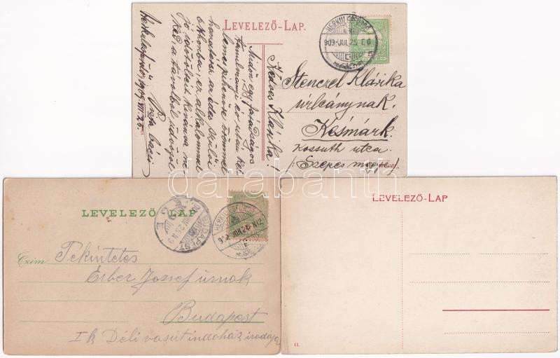 Herkulesfürdő, Baile Herculane; - 6 db RÉGI város képeslap / 6 pre-1945 town-view postcards - Image 2