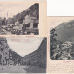 Herkulesfürdő, Baile Herculane; - 6 db RÉGI város képeslap / 6 pre-1945 town-view postcards - Image 3