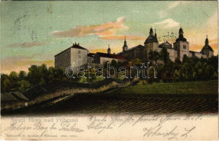 1903 Príbram, Svatá Hora nad Príbrami / pilgrimage church, monastery (EK)