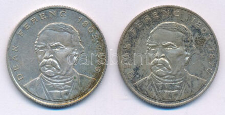 1994. 200Ft Ag 'Deák' (2x) T:XF patina Adamo F13.1