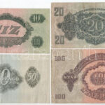 1944. 1P + 2P + 5P + 10P +20P + 50P + 100P 'A Vöröshadsereg Parancsnoksága' T:F kis folt - Image 4