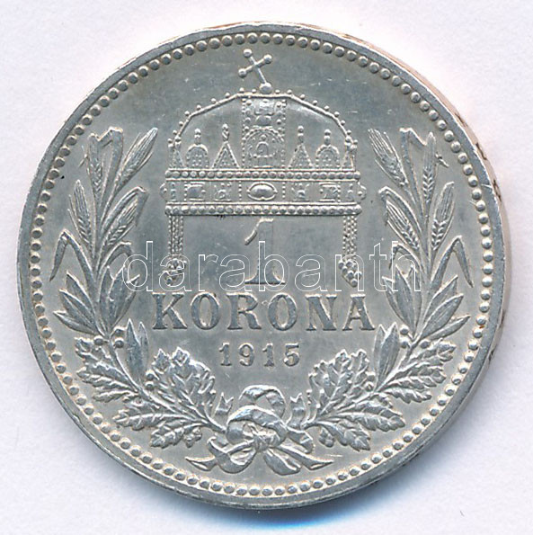 1915KB 1K Ag 'Ferenc József' T:AU kis ph Adamo K5.1 - Image 2