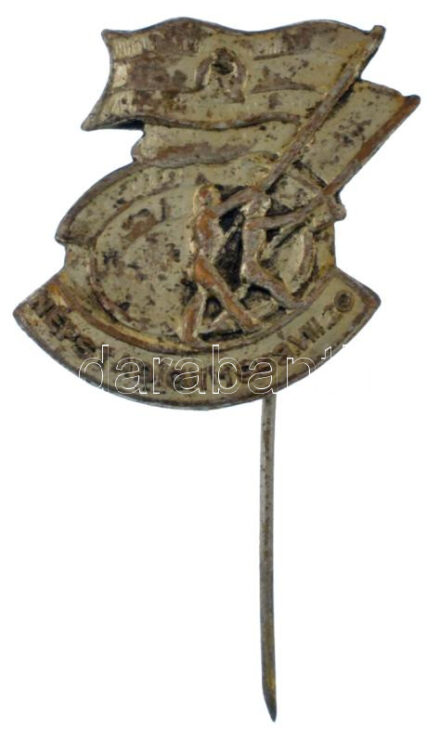 1953. 'Népstadion 1953.VIII.20.' ezüstözött bronz kitűző a megnyitásra T:XF,VF kopott ezüstözés