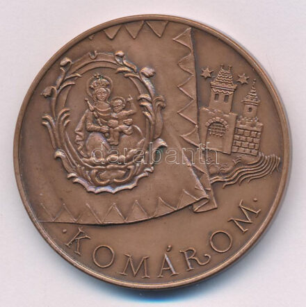 Szabó László (1927-) DN 'Komárom / Brigetio' bronz emlékérem (42,5mm) T:AU