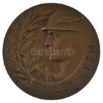 Matskássy Gyula (1912-1971) 1937. 'Bajnoki Érem / Magyar Pénzintézeti Sportegyletek Ligája' bronz díjérem (50mm) T:AU