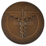Matskássy Gyula (1912-1971) 1937. 'Bajnoki Érem / Magyar Pénzintézeti Sportegyletek Ligája' bronz díjérem (50mm) T:AU - Image 2