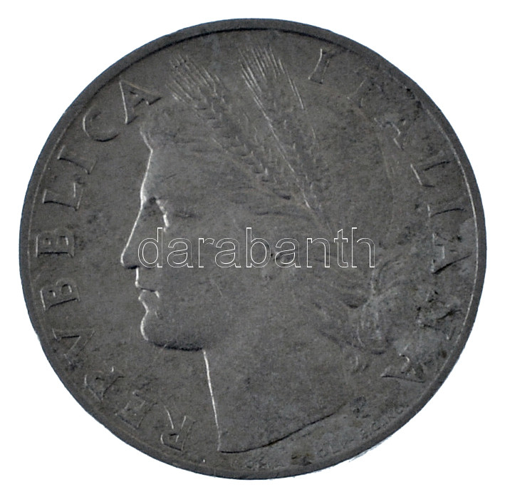 Olaszország 1946. 1L Al T:XF kis oxidáció R! Italy 1946. 1 Lira Al C:XF small oxidation R! Krause KM#87