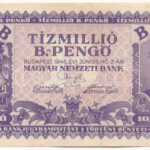 1946. 10.000.000BP T:F Hungary 1946. 10.000.000 Bilpengő C:F Adamo P38