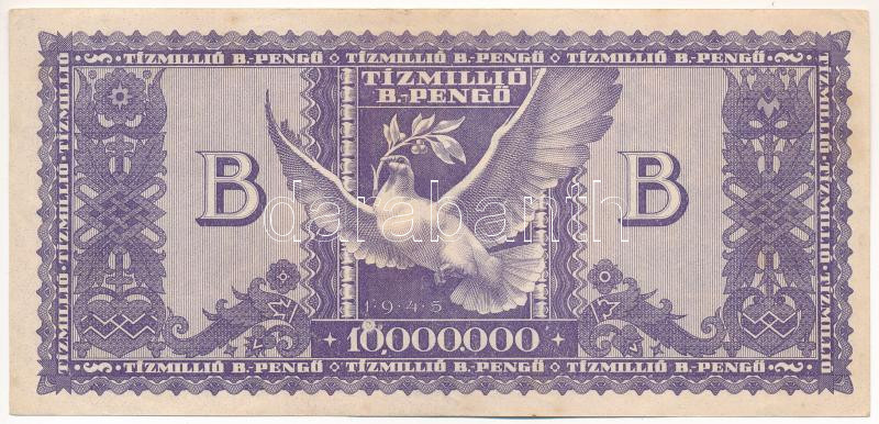 1946. 10.000.000BP T:F Hungary 1946. 10.000.000 Bilpengő C:F Adamo P38 - Image 2