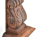 Fali konzol, szobortartó, Faragott fa, 24x15 cm, m: 27 cm - Image 2