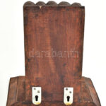Fali konzol, szobortartó, Faragott fa, 24x15 cm, m: 27 cm - Image 3