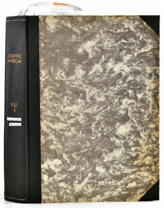 1967 A Scientific American c. magazin II. féléve bekötve. - Image 4