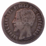 Guatemala 1859R 1R Ag 'Rafael Carrera' T:F Guatemala 1859R 1 Real Ag 'Rafael Carrera' C:F Krause KM#32