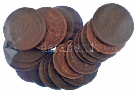 1926-1939. 1f bronz (10db) + 2f bronz (10db) T:XF-F Adamo P1, P2