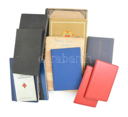 cca 1930-95 19 db okmány: Fényképes kisipari szövetkezeti tagsági igazolvány, Magyar Köztársaság vezetői engedély, Magyar Köztársaság fényképes kék útlevél, stb. részben sérült és foltos