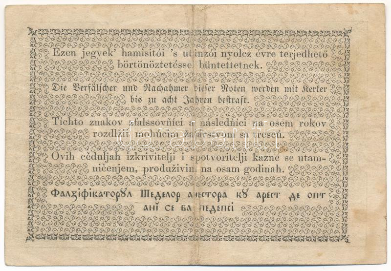 1849. 2Ft 'Kincstári utalvány' 'GW o. 16096' T:F folt, apró anyaghiba Adamo G108 - Image 2