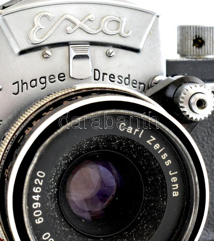 Ihagee Exa fényképezőgép Zeiss Tessar 2,8:50 objektívvel, bőr tokkal. - Image 3