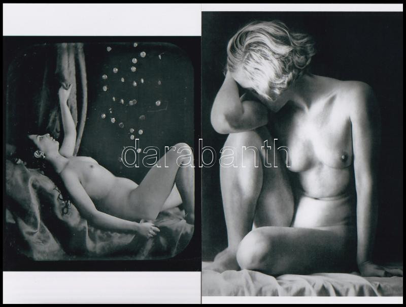 Asszonyok és lányok, pucéran és kacéran, szolidan erotikus felvételek, 5 db modern nagyítás Botta Dénes (1921-2010) budapesti fotóművész - különféle forrásokból származó - aktfotó gyűjteményéből, 10x15 cm - Image 2