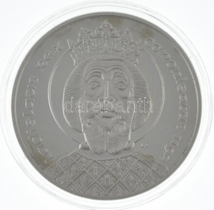 1992. 500Ft Ag 'Szent László' kapszulában T:PP kis patina Adamo EM125