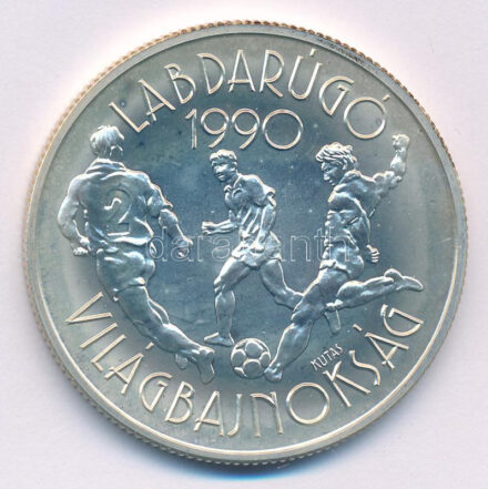 1988. 500Ft Ag '1990. Labdarúgó Világbajnokság - három játékos' kapszulában T:BU Adamo EM106