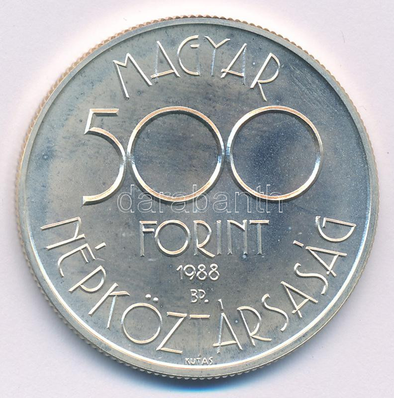 1988. 500Ft Ag '1990. Labdarúgó Világbajnokság - három játékos' kapszulában T:BU Adamo EM106 - Image 2