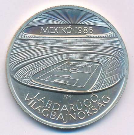 1986. 500Ft Ag 'Labdarúgó Világbajnokság - Mexikó 1986 - Stadion' kapszulában T:BU Adamo EM94