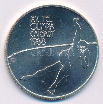 1986. 500Ft Ag 'XV. Téli Olimpia Calgary 1988' kapszulában T:BU Adamo EM98