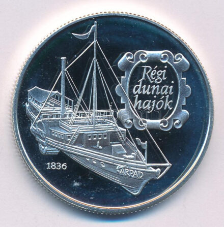 1993. 500Ft Ag 'Régi dunai hajók - Árpád' kapszulában T:PP Adamo EM129