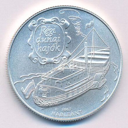 1995. 1000Ft Ag 'Régi dunai hajók III - Hableány' kapszulában T:BU Adamo EM139