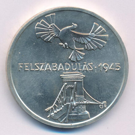 1975. 200Ft Ag 'Felszabadulás' kapszulában T:BU patina Adamo EM46
